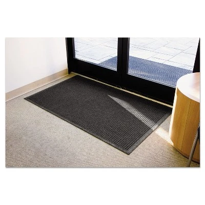 3'x10' Rectangle Solid Plastic Floor Mat Black - Guardian 5 3'x10' Rectangle Solid Plastic Floor Mat Black - Guardian - Image 3