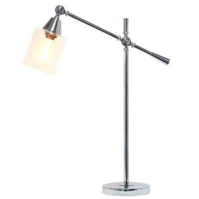 Tilting Arm Table Lamp Silver - Elegant Designs 3 Tilting Arm Table Lamp Silver - Elegant Designs