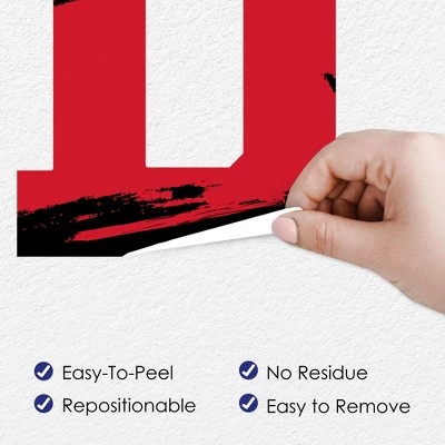 Big Dot Of Happiness Red Graduation Party Decor - Vinyl Wall Decals - Grad 5 Big Dot Of Happiness Red Graduation Party Decor - Vinyl Wall Decals - Grad - Image 3