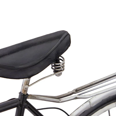 Modern Metal Bike Wall Decor With Seat And Handles Black - Olivia & May 5 Modern Metal Bike Wall Decor With Seat And Handles Black - Olivia & May - Image 3
