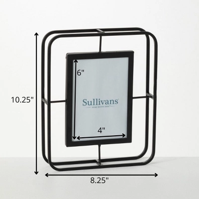 Sullivans Abstract Wire Tabletop Frame 10.25"H Black 8 Sullivans Abstract Wire Tabletop Frame 10.25"H Black - Image 6