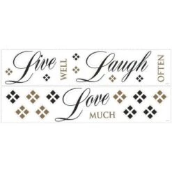 Live Love Laugh Peel And Stick Wall Decal Black/Brown - RoomMates 6 Live Love Laugh Peel And Stick Wall Decal Black/Brown - RoomMates -Home Decor Store GUEST f0d2bc36 b852 4048 a24c 1685abc7c39c