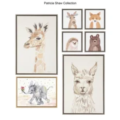 23" X 33" Sylvie Watercolor Alpaca Framed Canvas Wall Art By Patricia Shaw Gray - Kate And Laurel 11 23" X 33" Sylvie Watercolor Alpaca Framed Canvas Wall Art By Patricia Shaw Gray - Kate And Laurel -Home Decor Store GUEST f0de0c94 b4ea 4670 947c 81d66518631a