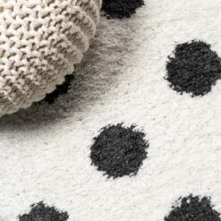 Pere Modern Charcoal Dot Shag Area Rug - JONATHAN Y 16 Pere Modern Charcoal Dot Shag Area Rug - JONATHAN Y -Home Decor Store GUEST f1bf1fd7 366d 435d 9ddc 6989619fdf37