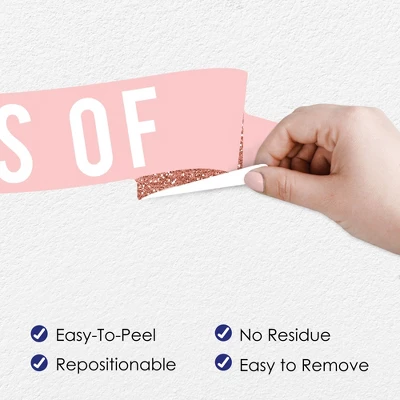 Big Dot Of Happiness Rose Gold Class Of 2023 Graduation Party Wall Decals Set Of 20 4 Big Dot Of Happiness Rose Gold Class Of 2023 Graduation Party Wall Decals Set Of 20 - Image 2