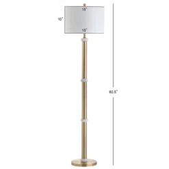 60.5" Metal/Marble Gregory Floor Lamp (Includes LED Light Bulb) Gold - JONATHAN Y -Home Decor Store GUEST f22e0c02 7bd2 474c a6ef 37a53473c8e0