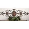 Rustic Metal Ornamental Wall Decor Dark Brown - Olivia & May