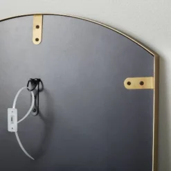 Arched 19"x64" Rectangular Metal Leaning Floor Mirror Brass - Hearth & Hand™ With Magnolia -Home Decor Store GUEST f28ffd4f e41e 45ca b5e1 063a548aca22