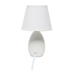 9.45" 2pk Petite Ceramic Oblong Bedside Table Desk Lamps With Matching Tapered Drum Shade Off-White - Creekwood Home 14 9.45" 2pk Petite Ceramic Oblong Bedside Table Desk Lamps With Matching Tapered Drum Shade Off-White - Creekwood Home -Home Decor Store GUEST f3cf10da 0a48 4cce 9a55 5cbb440d92b4