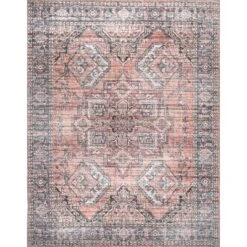 NuLOOM Maple Machine Washable Floral Medallion Area Rug -Home Decor Store GUEST f52fe81e 9c47 4b0f 868f c93ef70ca566