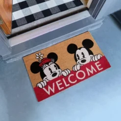Mickey Mouse 2pk Hi And Welcome Coir Door Mats 16 Mickey Mouse 2pk Hi And Welcome Coir Door Mats -Home Decor Store GUEST f66e102d 2f1d 4e60 a256 7392ea6374dd