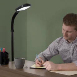 Adjustable Floor Lamp - 6ft Full Spectrum Natural Sunlight Lamp With Bendable Neck - Reading, Crafts, Esthetician Floor Light By Lavish Home (Black) 10 Adjustable Floor Lamp - 6ft Full Spectrum Natural Sunlight Lamp With Bendable Neck - Reading, Crafts, Esthetician Floor Light By Lavish Home (Black) -Home Decor Store GUEST f6812ec4 b08d 4682 a689 8c20e482ecdd