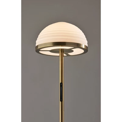 Juliana Floor Lamp With Smart Switch Antique Brass (Includes LED Light Bulb) - Adesso 5 Juliana Floor Lamp With Smart Switch Antique Brass (Includes LED Light Bulb) - Adesso - Image 3