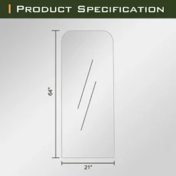 Krissy 64"×21" Designer Style Arch Wall Mirror- Aluminum Frame For Living Room, Bedroom, And Bathroom Décor-The Pop Home 11 Krissy 64"×21" Designer Style Arch Wall Mirror- Aluminum Frame For Living Room, Bedroom, And Bathroom Décor-The Pop Home -Home Decor Store GUEST f7109ace c756 4d02 84ae e12876cfdfe8