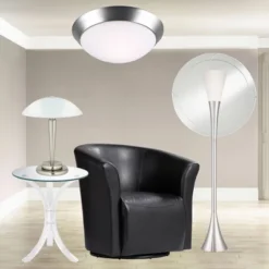 360 Lighting Deco Modern Accent Table Lamp 17" High Brushed Steel Touch On Off White Glass Dome Shade For Bedroom Bedside Nightstand Office Family 13 360 Lighting Deco Modern Accent Table Lamp 17" High Brushed Steel Touch On Off White Glass Dome Shade For Bedroom Bedside Nightstand Office Family -Home Decor Store GUEST f764664f 03db 494f 90b2 6765c21e3570