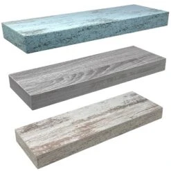 Sorbus Rustic Wood Hanging Rectangle Wall Shelves -Home Decor Store GUEST f7fe07f8 63df 468f 81d4 7b2f27a084d9