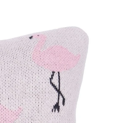 C&F Home 10" X 10" Flamingo Knitted Throw Pillow 6 C&F Home 10" X 10" Flamingo Knitted Throw Pillow - Image 4