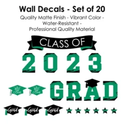 Big Dot Of Happiness Green Class Of 2023 Graduation Party Wall Decals Set Of 20 -Home Decor Store GUEST f8927f30 9dca 40a0 8557 a932edb0aa4d