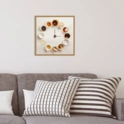 16" X 16" It's Always Coffee Time By Dina Belenko Framed Canvas Wall Art - Amanti Art -Home Decor Store GUEST f8971ae7 cb73 4436 981a 4473e043ed3f