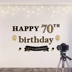 Big Dot Of Happiness Adult 70th Birthday - Gold - Peel And Stick Birthday Party Decoration - Wall Decals Backdrop 11 Big Dot Of Happiness Adult 70th Birthday - Gold - Peel And Stick Birthday Party Decoration - Wall Decals Backdrop -Home Decor Store GUEST fc672a42 bab1 43a2 b98d 674d253e9cfb