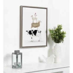 18" X 24" Sylvie Stacked Farm Animals Framed Canvas Wall Art By Amy Peterson Gray - Kate And Laurel 9 18" X 24" Sylvie Stacked Farm Animals Framed Canvas Wall Art By Amy Peterson Gray - Kate And Laurel -Home Decor Store GUEST fcd76aec 096e 42fc a2b5 c09ec380482b