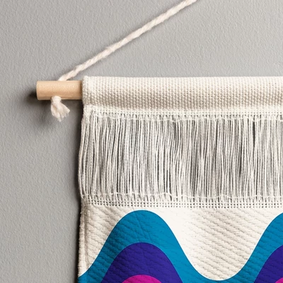 Showmemars Wavy Retro Rainbow Fiber Wall Hanging - Society6 4 Showmemars Wavy Retro Rainbow Fiber Wall Hanging - Society6 - Image 2