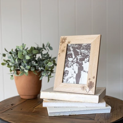 4x6 Inches Natural Wood & Glass Photo Frame - Foreside Home & Garden 8 4x6 Inches Natural Wood & Glass Photo Frame - Foreside Home & Garden - Image 6