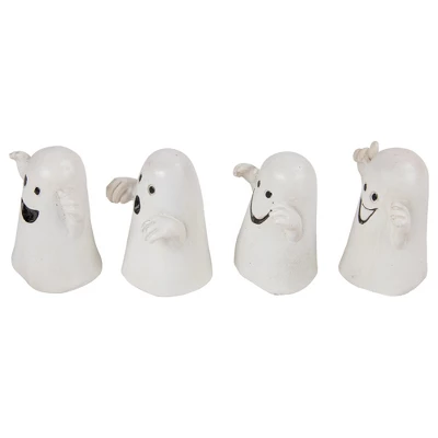 Northlight Set Of 12 Mini Ghost Decorations 1.5" 5 Northlight Set Of 12 Mini Ghost Decorations 1.5" - Image 3