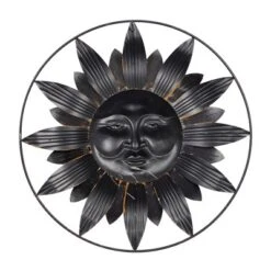 Metal Sunburst Indoor Outdoor Wall Decor With Distressed Copper Like Finish Brown - Olivia & May 31 Metal Sunburst Indoor Outdoor Wall Decor With Distressed Copper Like Finish Brown - Olivia & May -Home Decor Store GUEST ffbbc4a7 f0b5 40af beb7 83490c5dc354